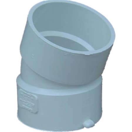 Genova 40840 4 In. Sewer And Drain 22.5 In. Degree Elbow 275563